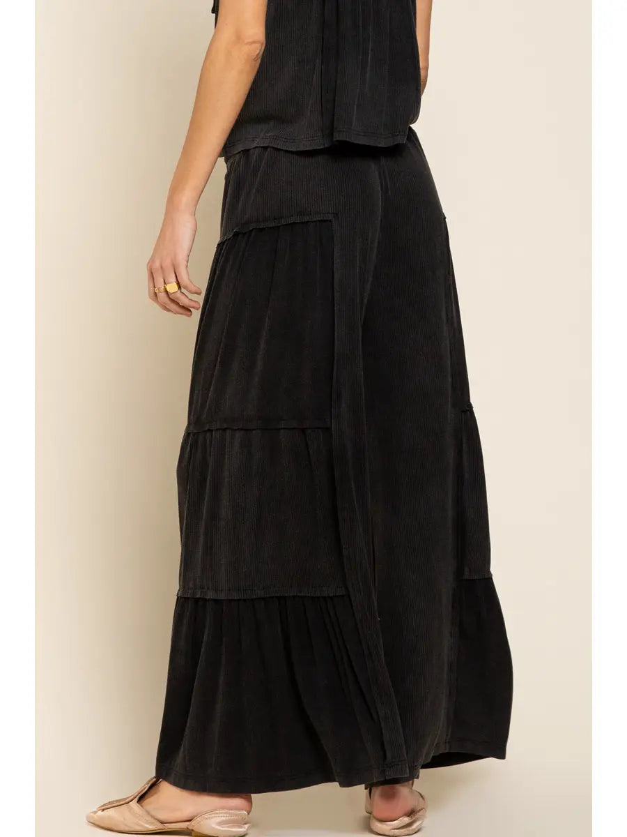 Breezy Wide Leg Pants - Black by POL