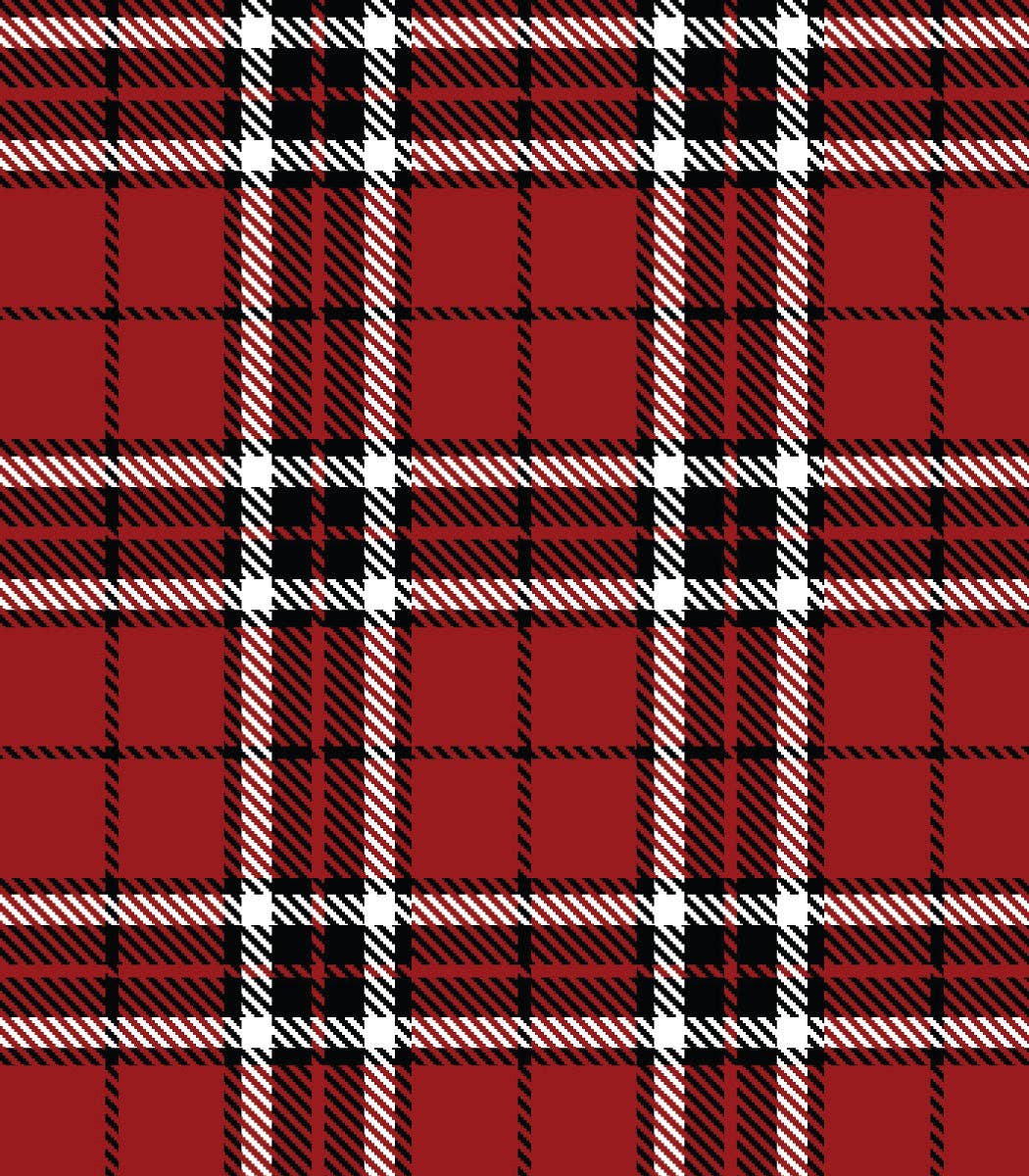 Red Plaid Daily Double Tote