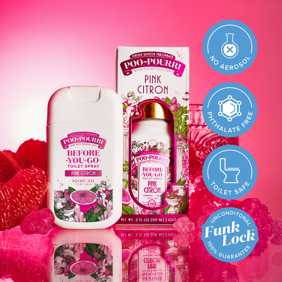 Pink Citron 1oz Pouched Pocket Sprayer by Poo~Pourri