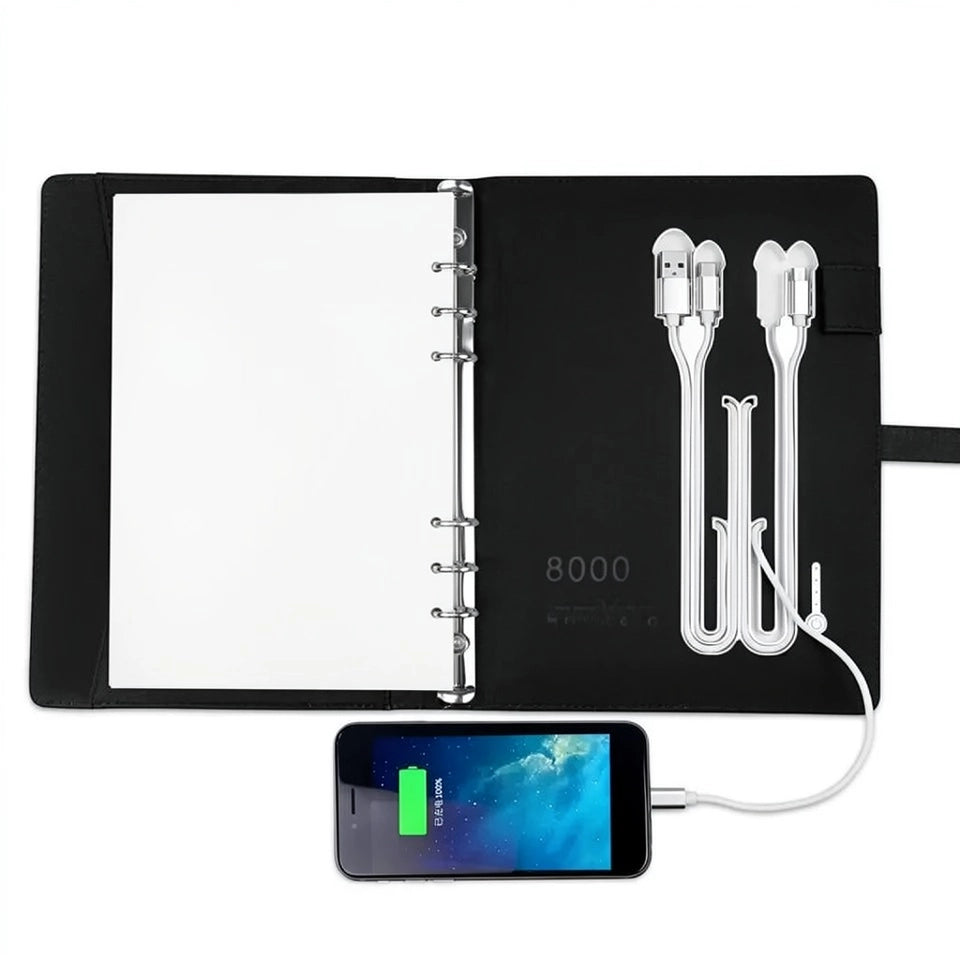 Notebook Wireless Charger &amp; Built-In Power Bank  by Tech Trendz