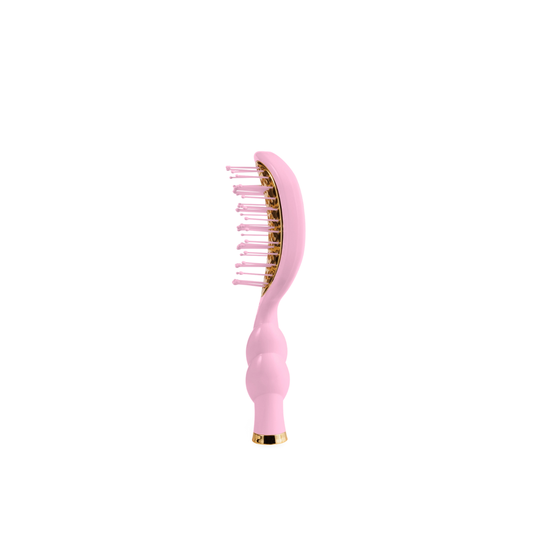 Bubblegum Pink Mini Vented Hair Brush by Teleties (Ships Next Week)