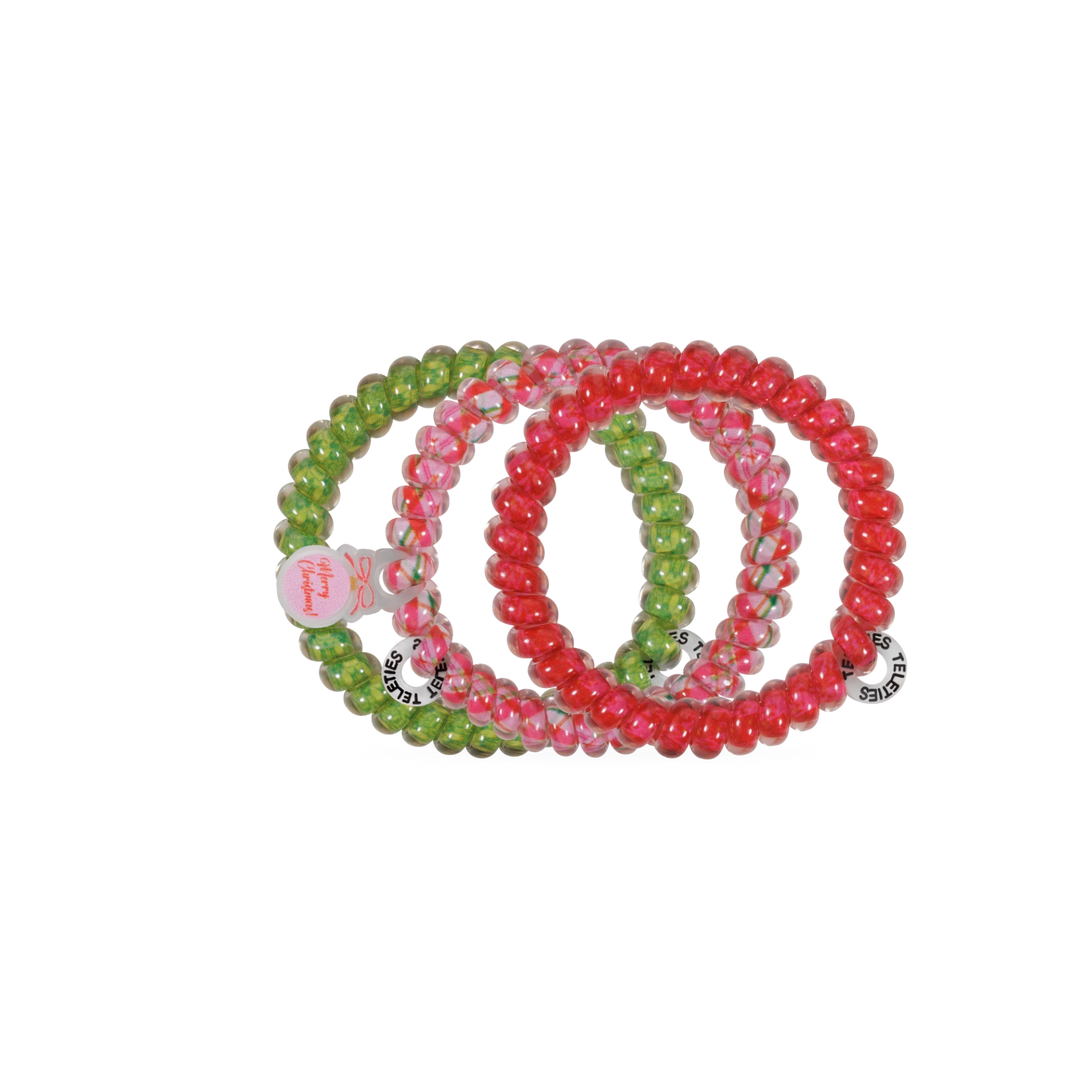Teleties Hair Tie - Small Band Pack of 3 - And to All a Good Night (Ships in 1-2 Weeks)