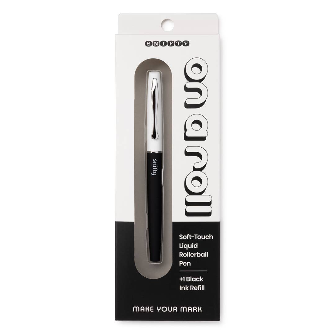 On A Roll Pen - White/Black