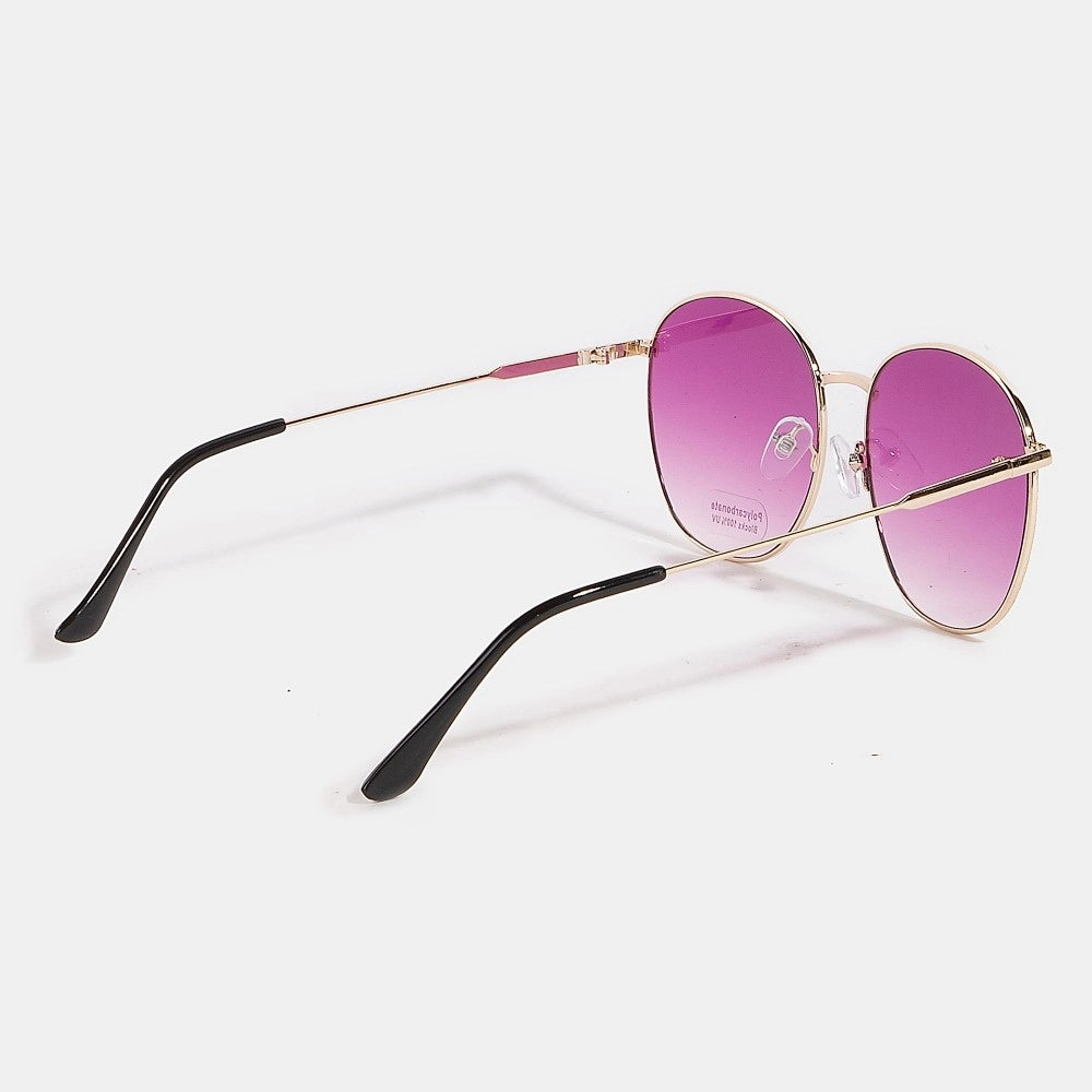 Simple Large Lens Sunglasses - Choice of Color