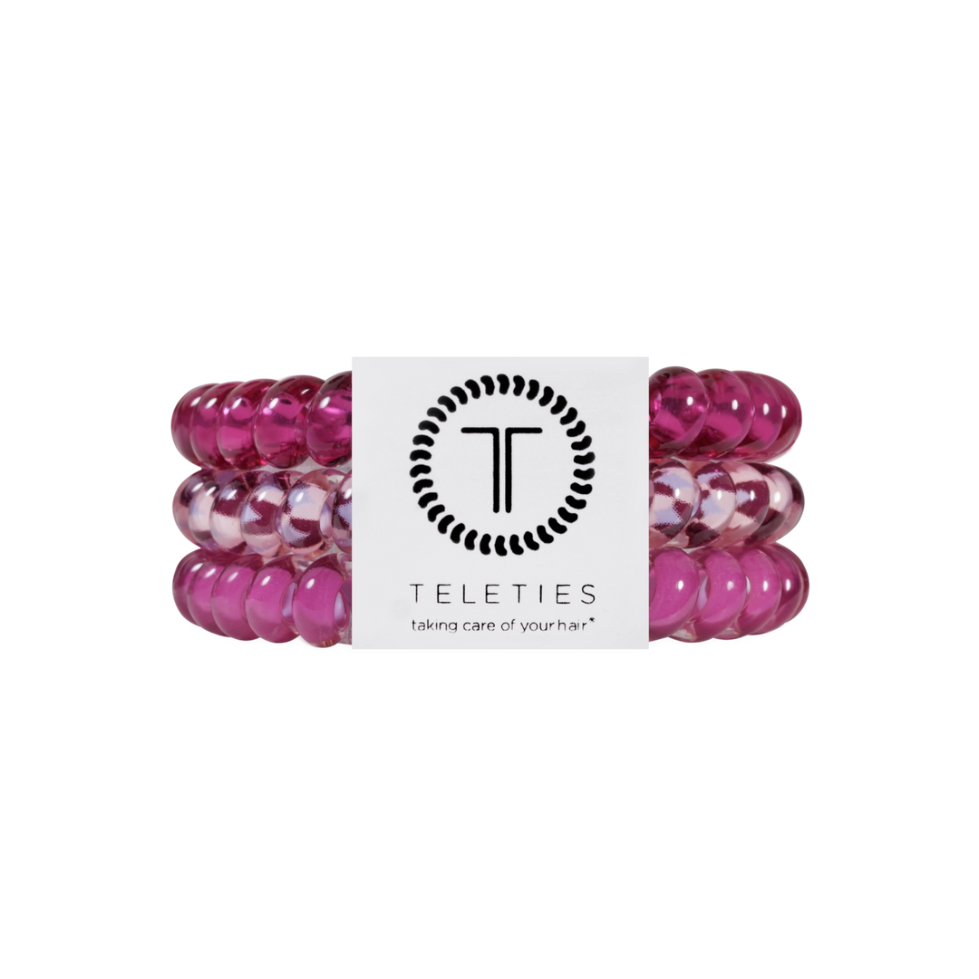 Teleties Hair Tie - Small Band Pack of 3 - Merlot After Midnight