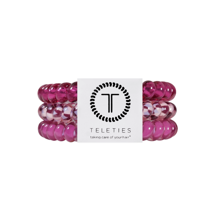 Teleties Hair Tie - Small Band Pack of 3 - Merlot After Midnight