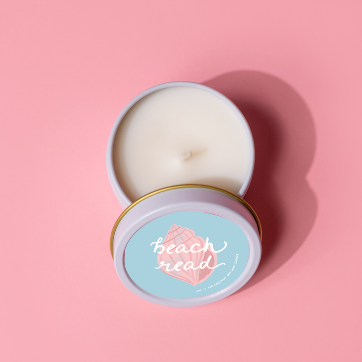 Beach Read 3 oz Travel Tin Candle