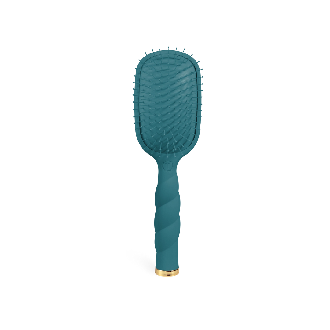 Teal With It Detangler Hair Brush for Medium Hair by Teleties