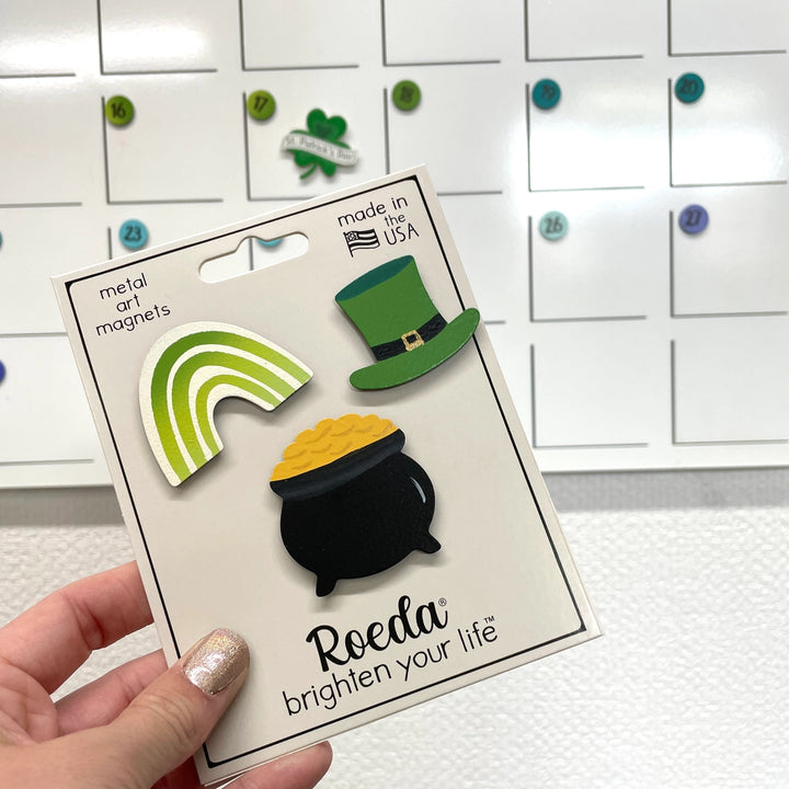 St. Patrick's Day Set of 3 Magnets by Roeda