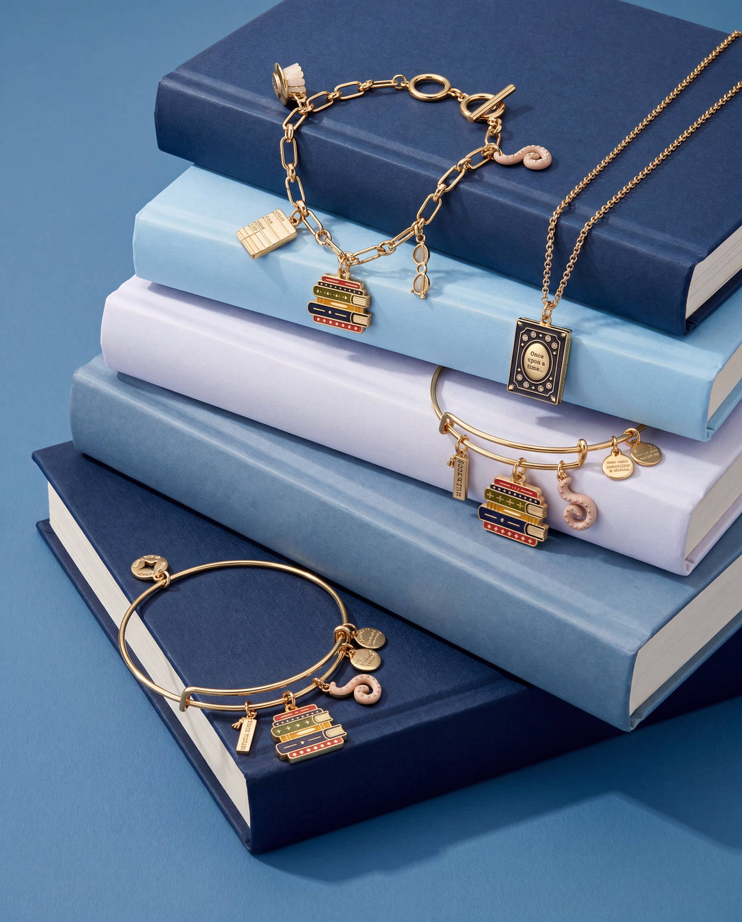 Book Club Multicharm Bangle Bracelet by Alex + Ani (Ships in 2-3 Weeks)