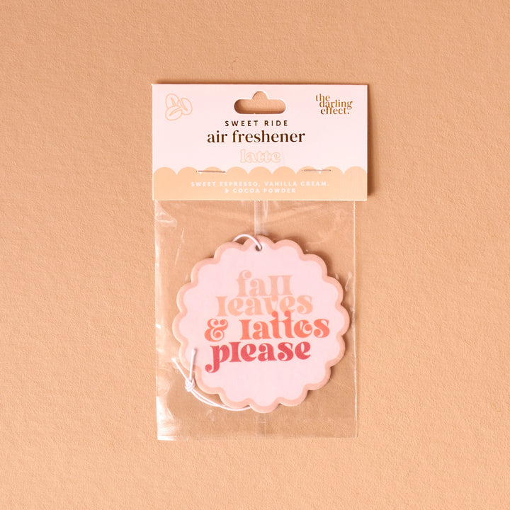 Sweet Ride Car Air Fresheners - Fall Leaves & Lattes Please by the Darling Effect