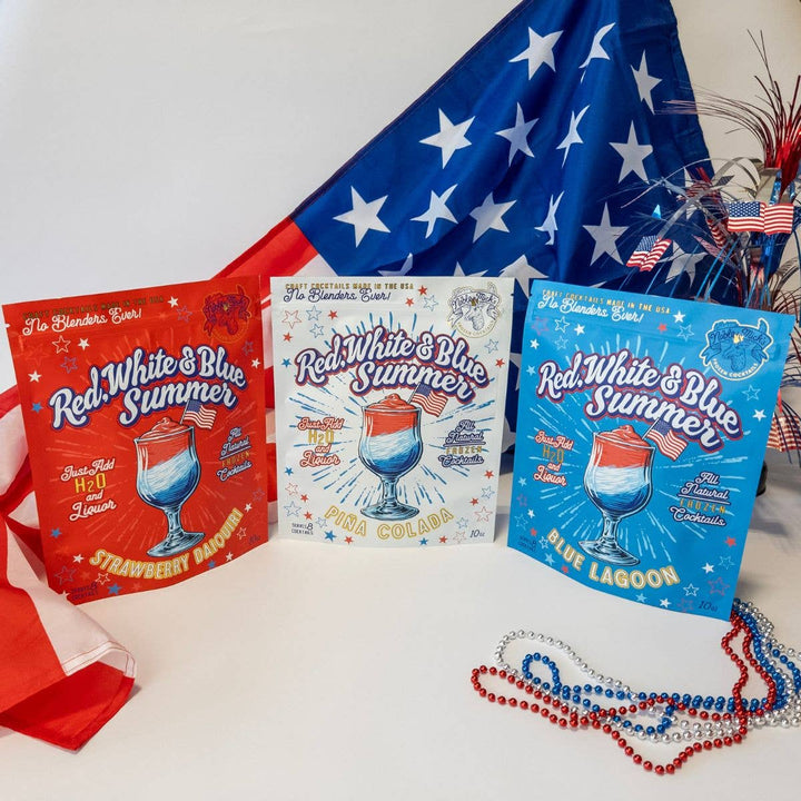 Red, White & Blue Summer - Pina Colada Frozen Cocktail