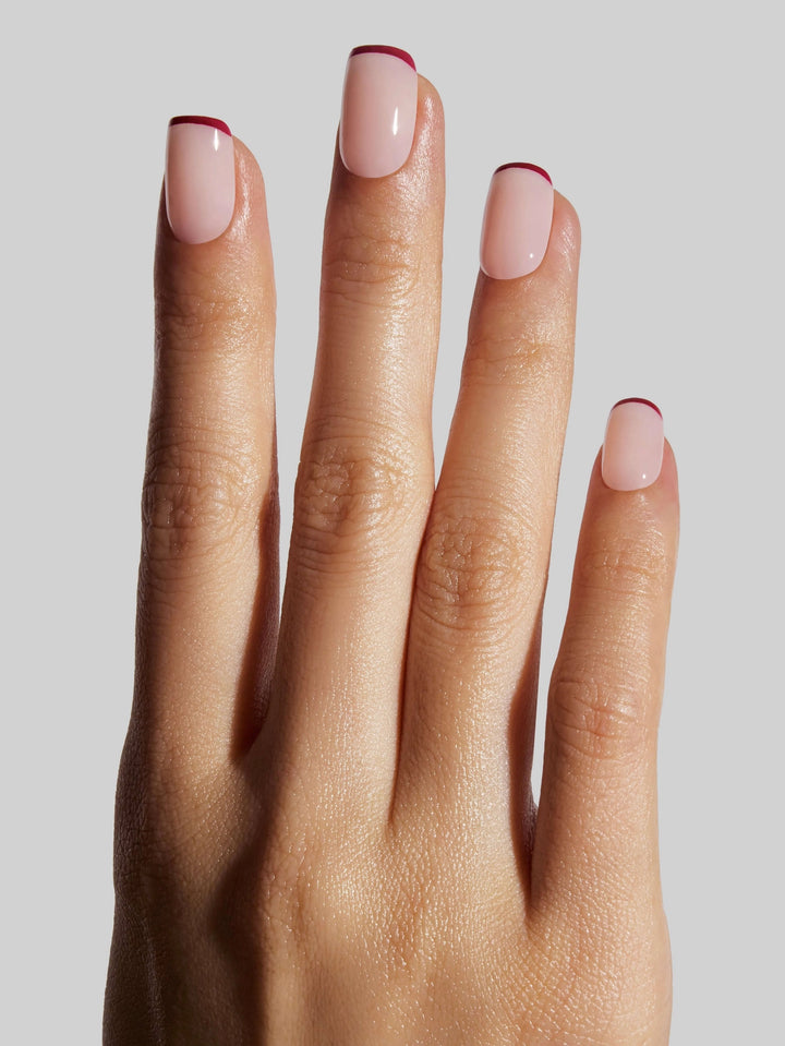 French Rouge (Short Squoval) Press-On Nails by Celebritips