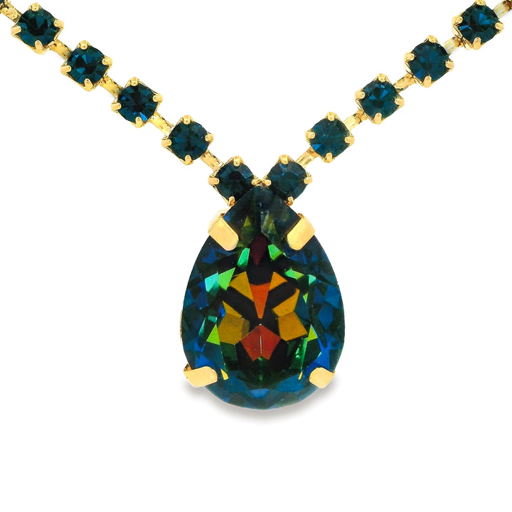 Bohemian Wonderland Milli Necklace - Navy / Volcano