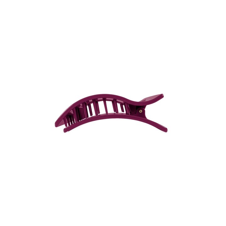 Small Teleties Flat Rectangle Clip - Mulberry