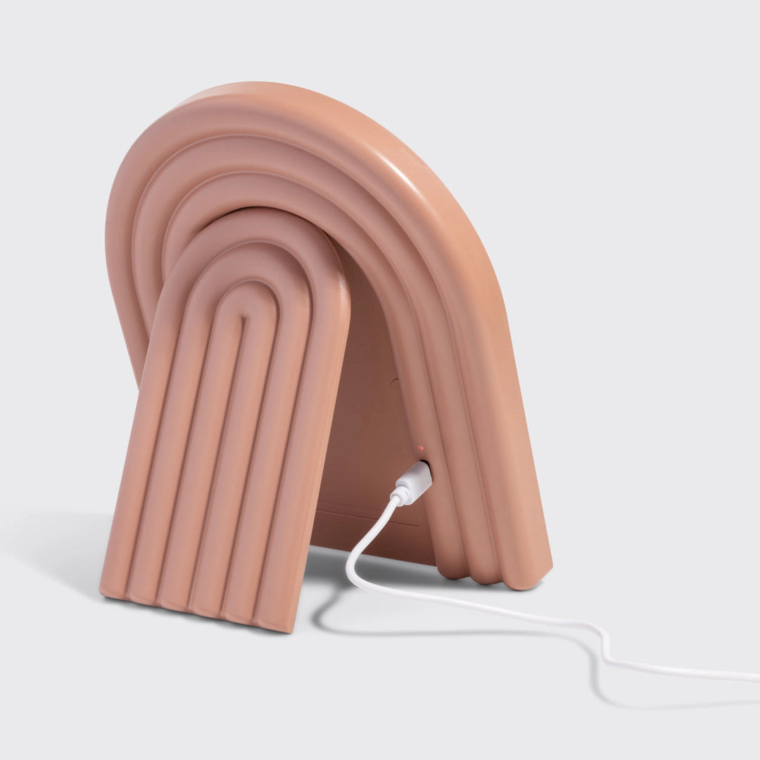Rechargeable Arch Desk Mirror - Terracotta