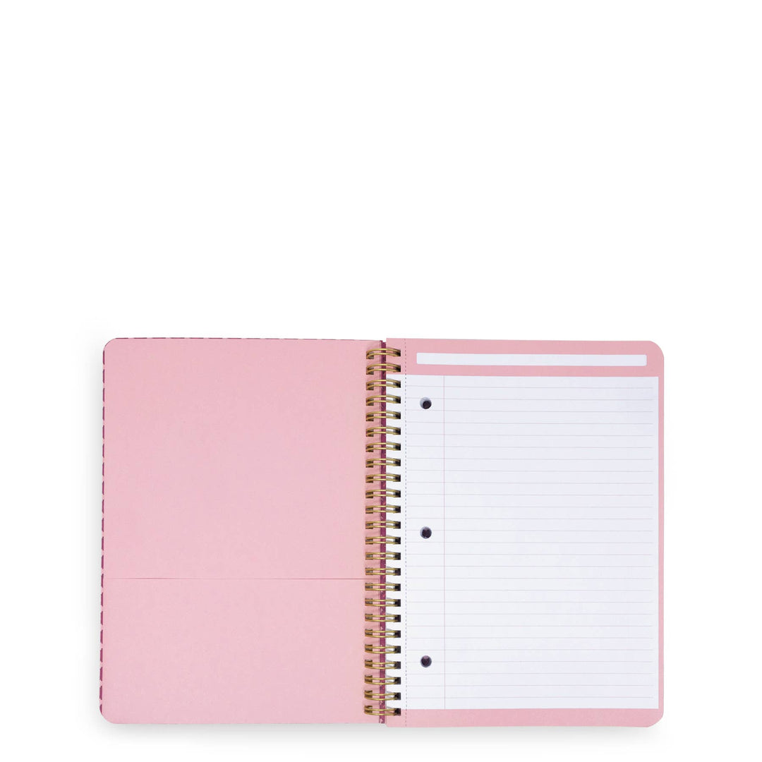 Small Spiral Notebook - Melissa Ditsy Pink by Vera Bradley