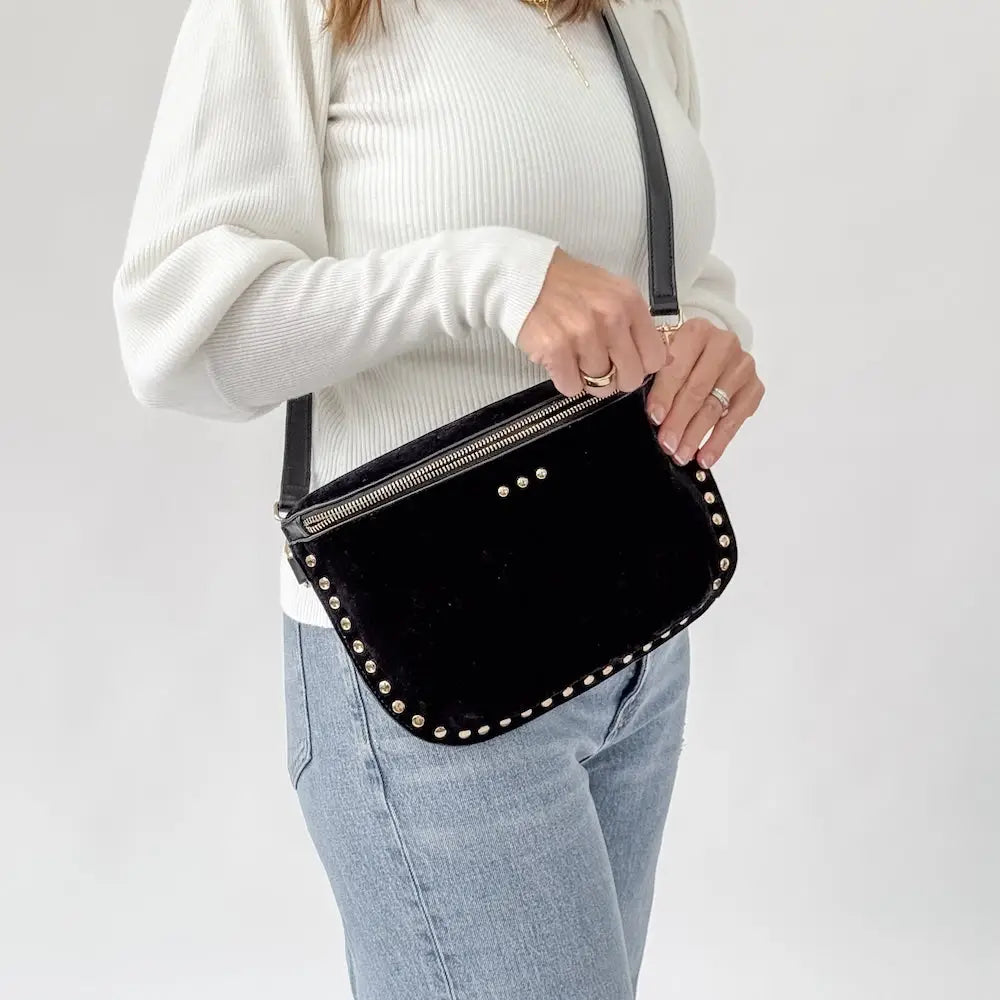 Sabrina Studded Crossbody by Pretty Simple