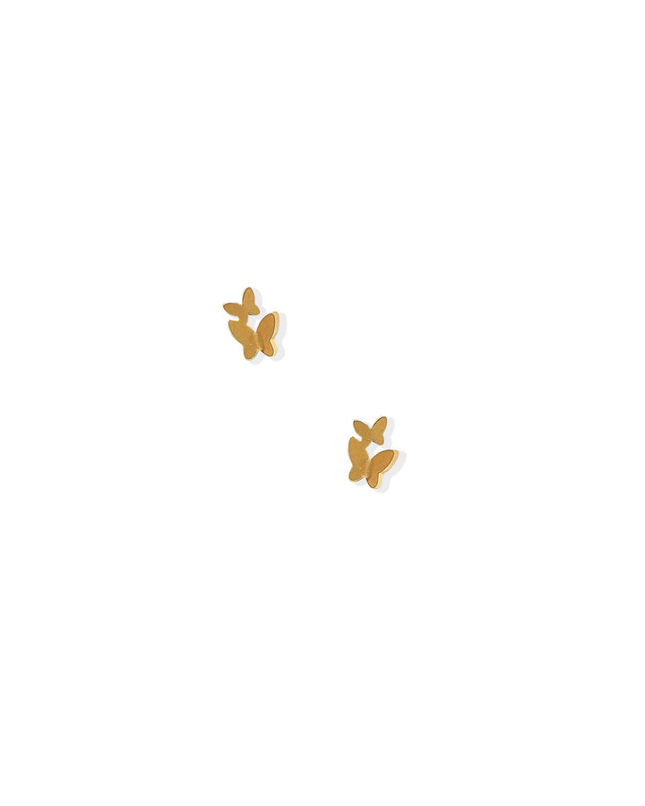 Screwback Stud Earrings - Lark Butterfly by Linny Co