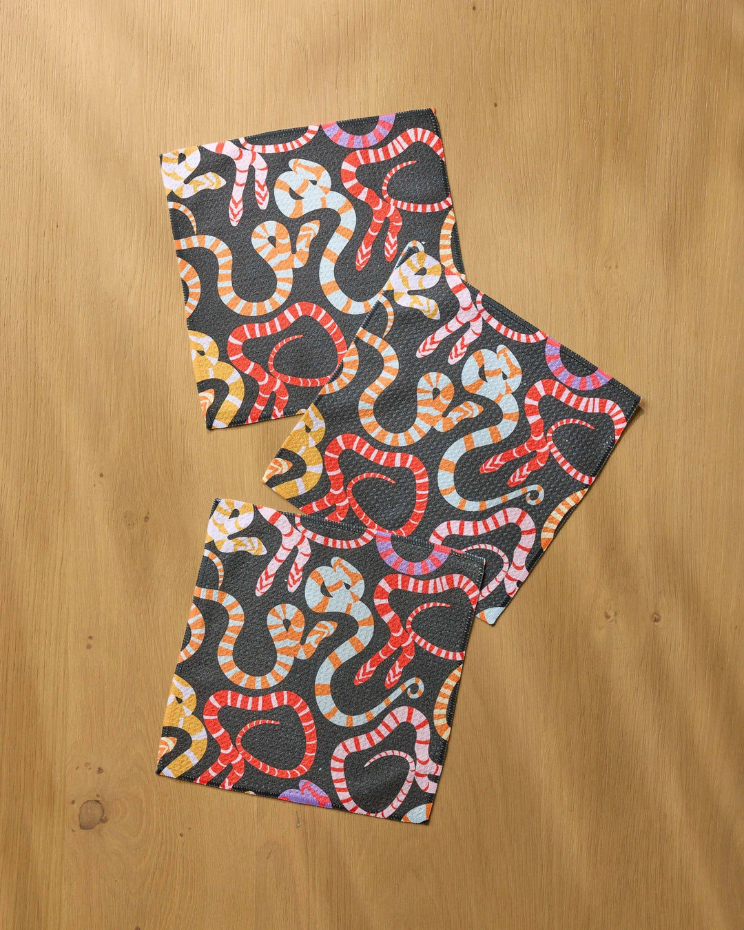 Serpentine Riot Dishcloth Set by Geometry