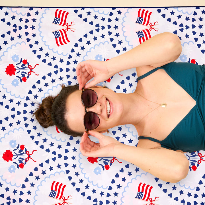 All-American Darling XL Quick-Dry Beach Towel by The Darling Effect