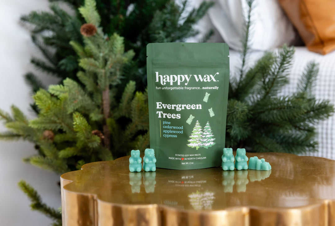 Happy Wax Soy Melts 2 Oz Bag - Evergreen Trees