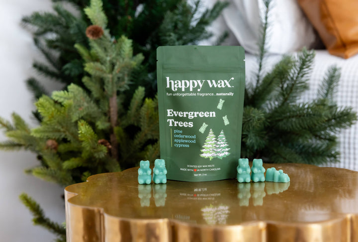 Happy Wax Soy Melts 2 Oz Bag - Evergreen Trees