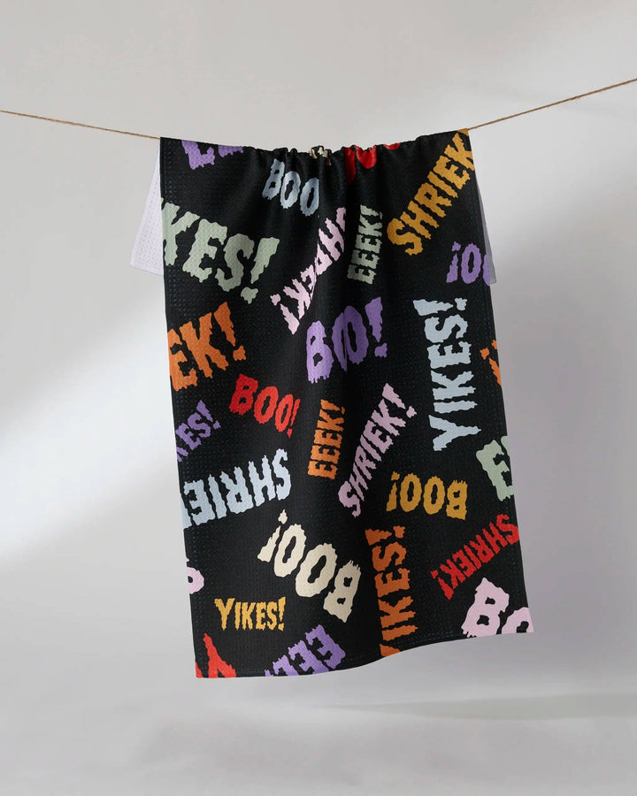 Word Fright Tea Towel by Geometry