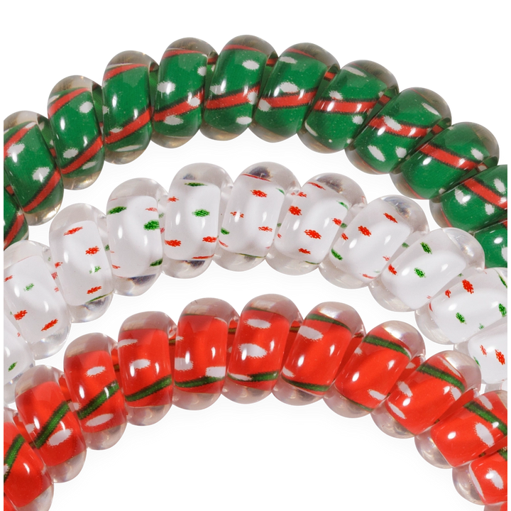 Teleties Hair Tie - Small Band Pack of 3 - Holiday Confetti (Ships in 1-2 Weeks)