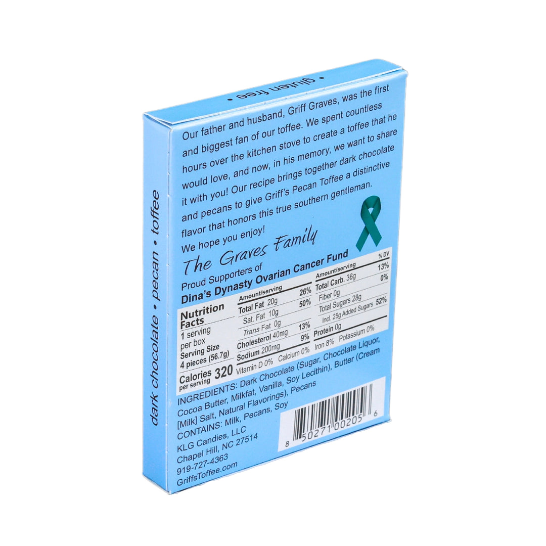 Griff's Pecan Dark Chocolate Toffee - 2 oz