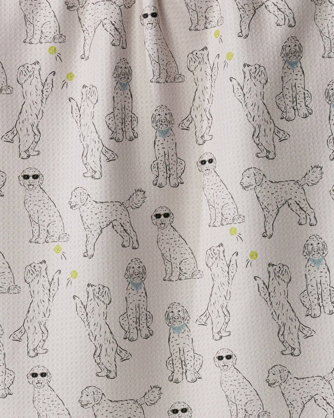 Doodle Daze Tea Towel - Storm by Geometry