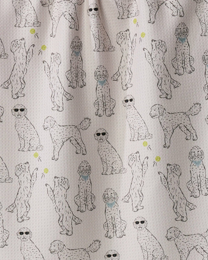 Doodle Daze Tea Towel - Storm by Geometry