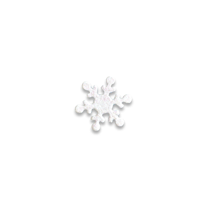 White Glitter Snowflake Magnet by Roeda