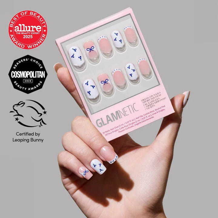 Press-On Glamnetic Nails - Blue A Kiss