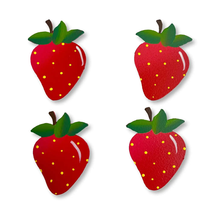 Strawberry Set of 4 Magnets by Roeda