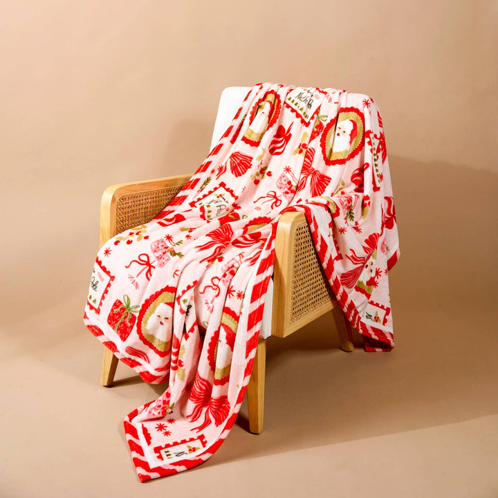 Snuggle Up Plush Blanket - Mistletoe Magic by The Darling Effect