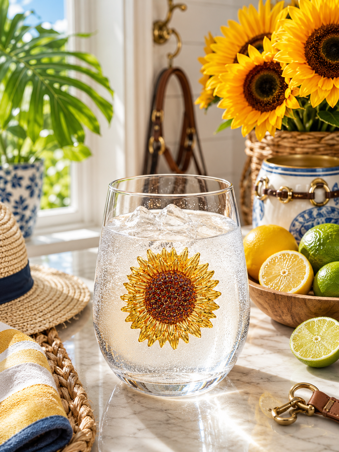 JUNE PREORDER: Sunflower Stemless by the Queens Jewels (Ships in 2-3 Weeks)