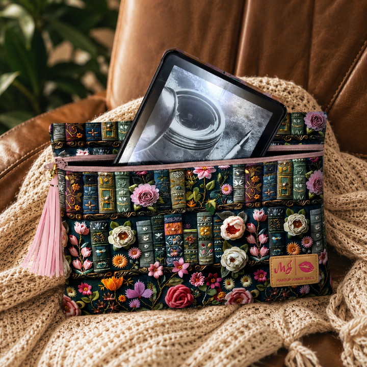 Rather Be Reading PrepO Custom Book Print Top Zips by Makeup Junkie (Ready to Ship)