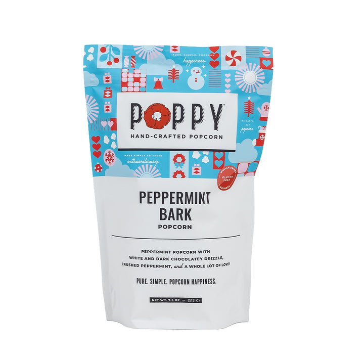 Chocolate Peppermint Bark Popcorn by Poppy
