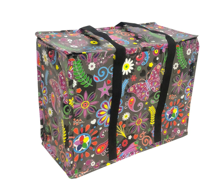Pop Floral Happy Shopper Zip Top Thermal Tote