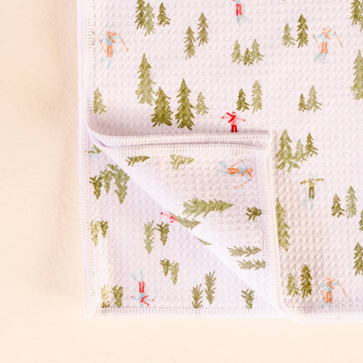 Holiday Waffle Tea Towel - Aprés Ski by The Darling Effect