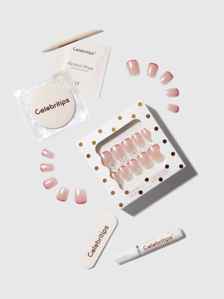 Micro Cherry Glaze Press-On Nails by Celebritips