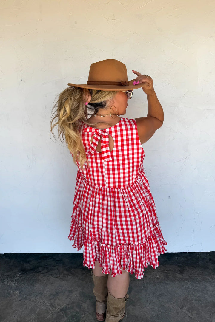 PREORDER: Harvest & Gingham Dress By Blakeley (Ships in September)
