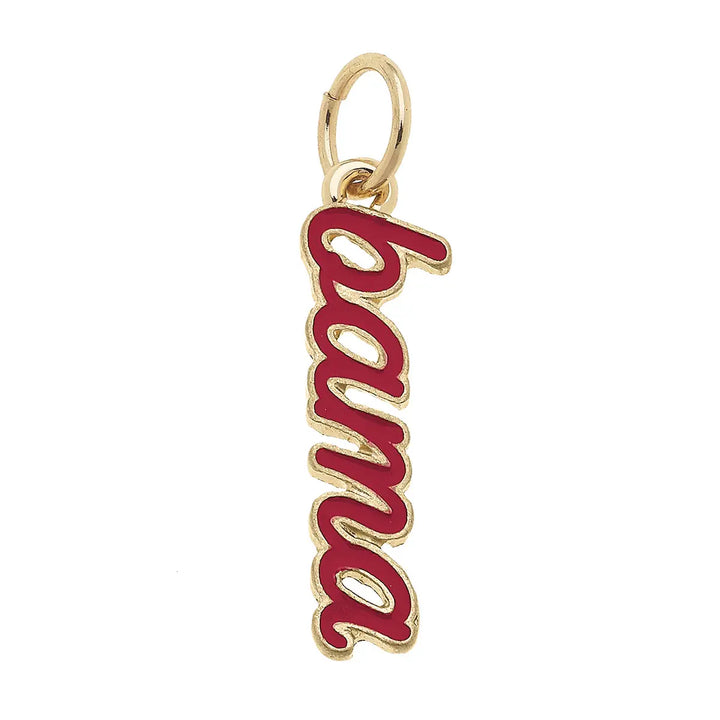 NCAA Enamel Script Charm By Canvas