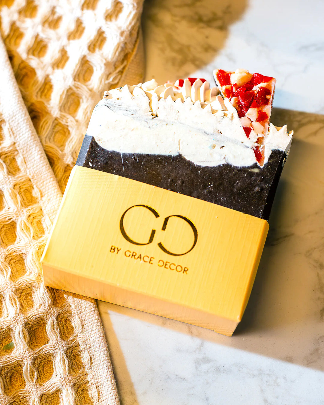 MORNING MEGA: Peppermint Bark Signature Soap By Grace Decor (Ships in 2-3 Weeks)
