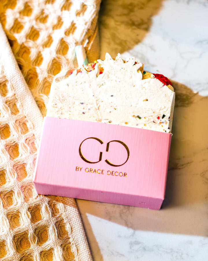 MORNING MEGA: Strawberry Milkshake Signature Soap By Grace Decor (Ships in 2-3 Weeks)