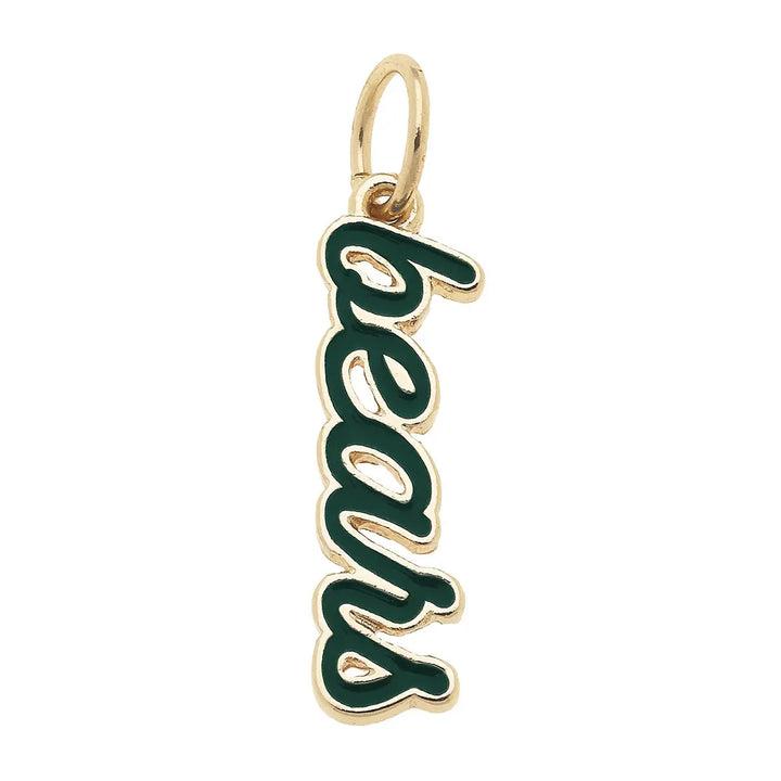 NCAA Enamel Script Charm By Canvas