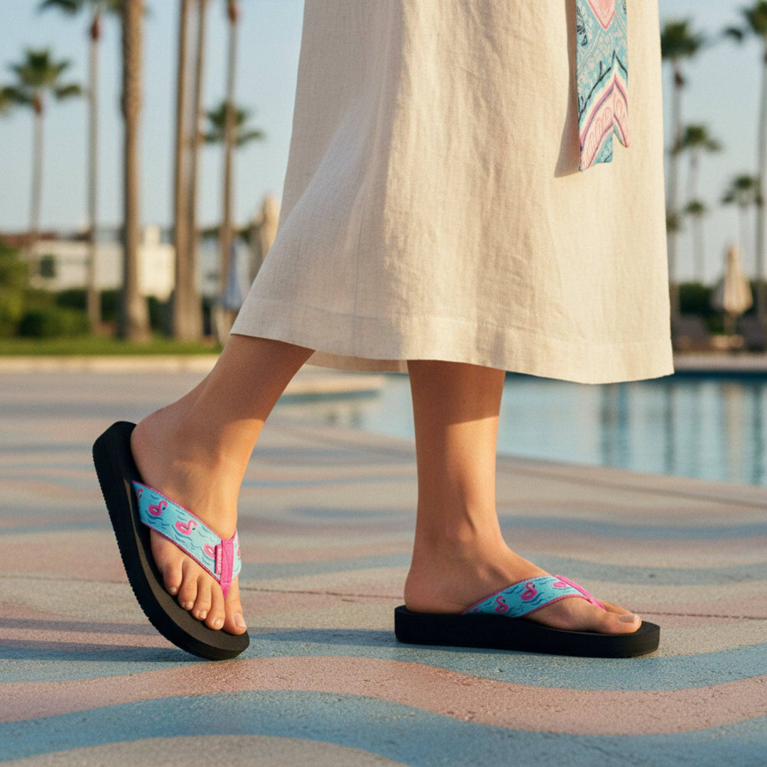 Flamingo Floats Sandals by Tidewater