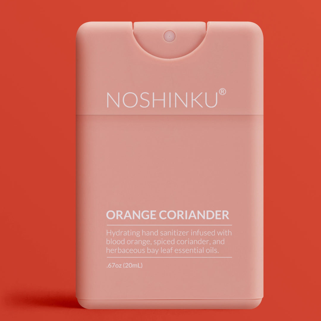 Refillable Moisturizing Hand Sanitizer - Orange Coriander by Noshinku