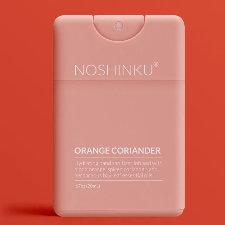Refillable Moisturizing Hand Sanitizer - Orange Coriander by Noshinku